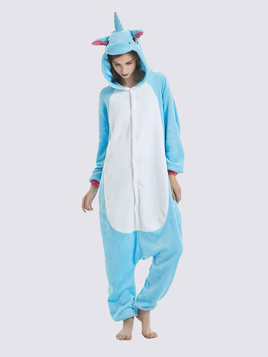 Combinaison Pyjama Pour Femme Licorne Bleu Signature