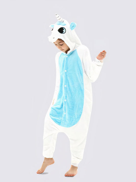 Combinaison Pyjama Pour Fille Licorne Bleue | Name