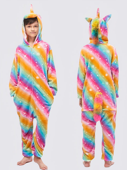 Combinaison Pyjama Pour Garçon Licorne Étoilée Multicolore | Orion Kids