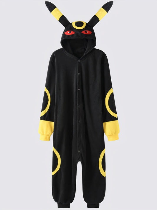 Combinaison Pyjama Pour Homme Chat Nocturne Jaune | Signature
