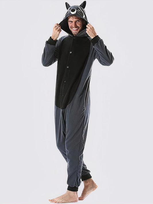 Combinaison Pyjama Pour Homme Raton Laveur | Premium
