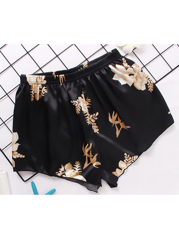 Ensemble Pyjama Short en Satin Pour Femme | Valse des Fleurs
