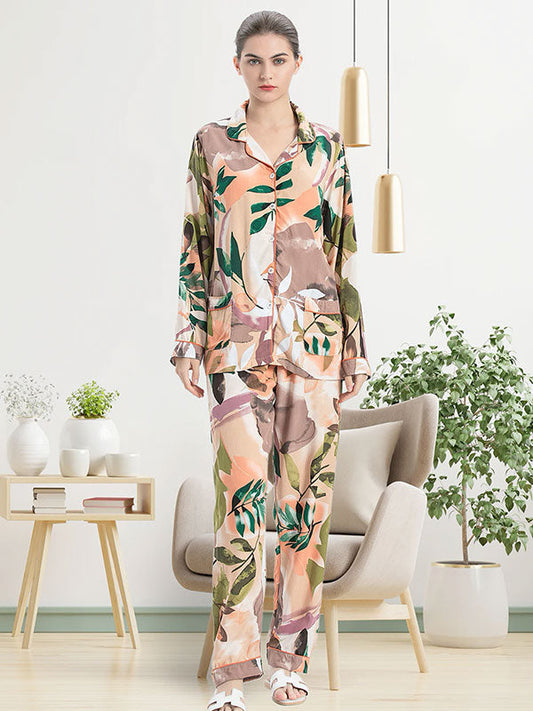 Ensemble Pyjama Pour Femme 2 Pièces: Fleur D'encre