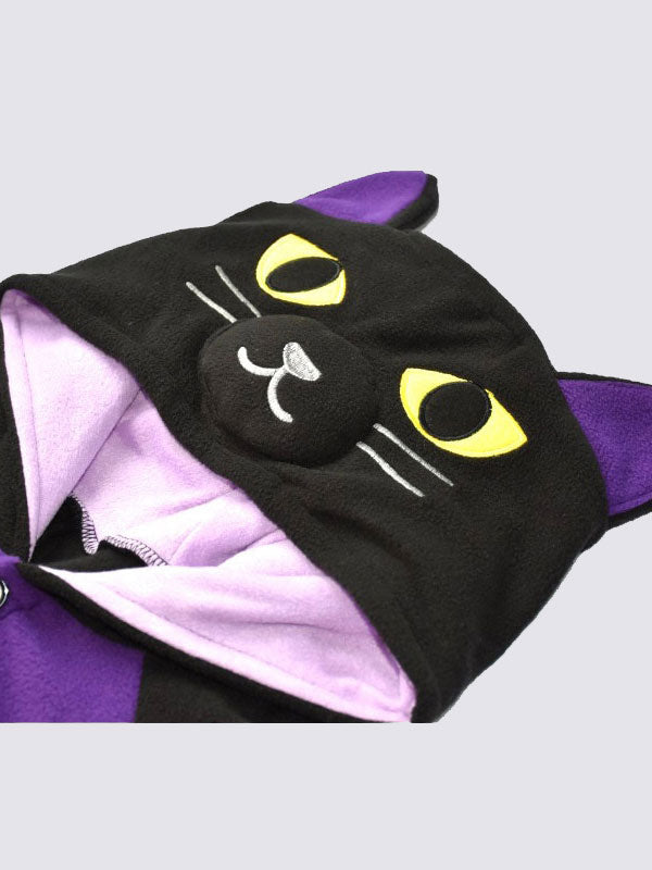 Grenouillère Pour Femme Chat Nocturne Violet Signature