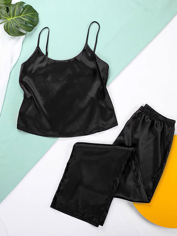 Soupir du Soir: Jolie Pyjama Pour Femme En Satin et Dentelle