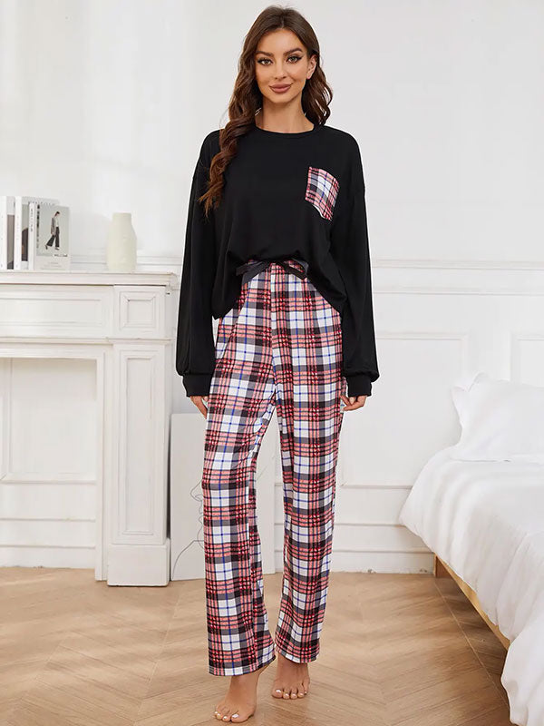 Caresse Nocturne | Pantalon Pyjama à Carreaux Pour Femme