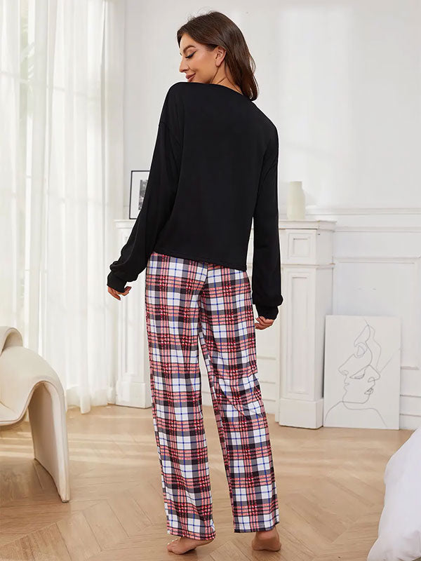 Caresse Nocturne | Pantalon Pyjama à Carreaux Pour Femme