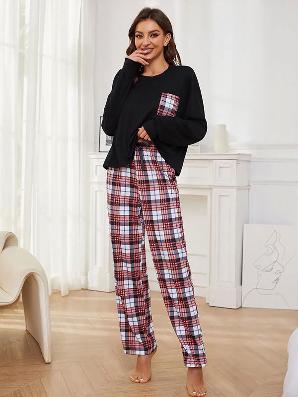 Caresse Nocturne | Pantalon Pyjama à Carreaux Pour Femme