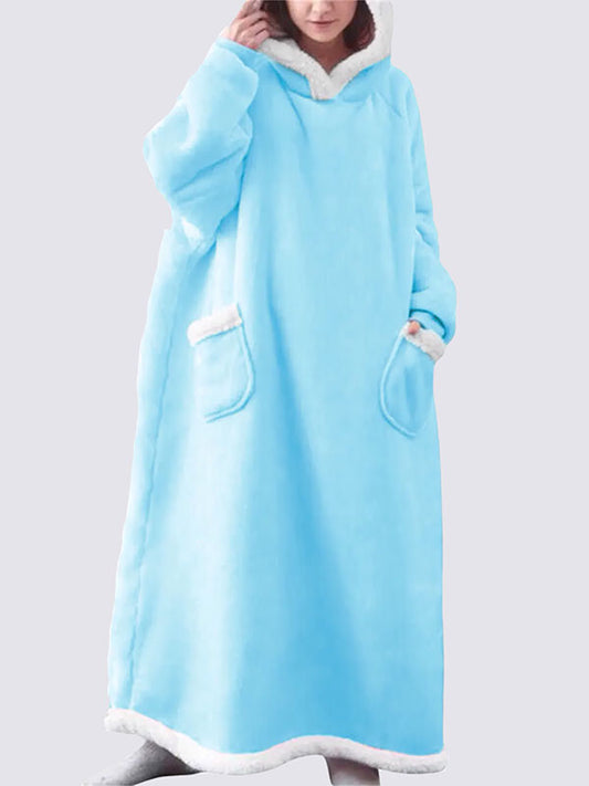 Pull Plaid XXL Bleu Ciel | Signature