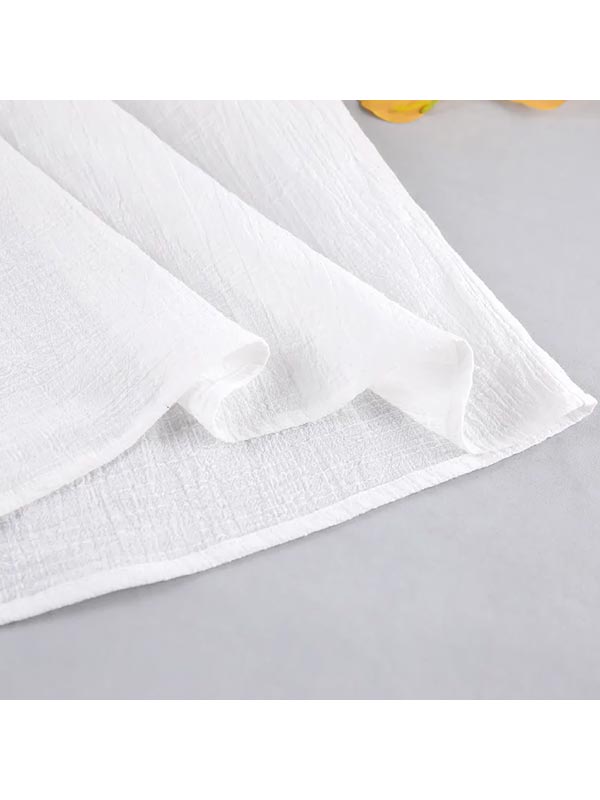 Pyjama Blanc En Coton Pour Femme Reflet de Cristal