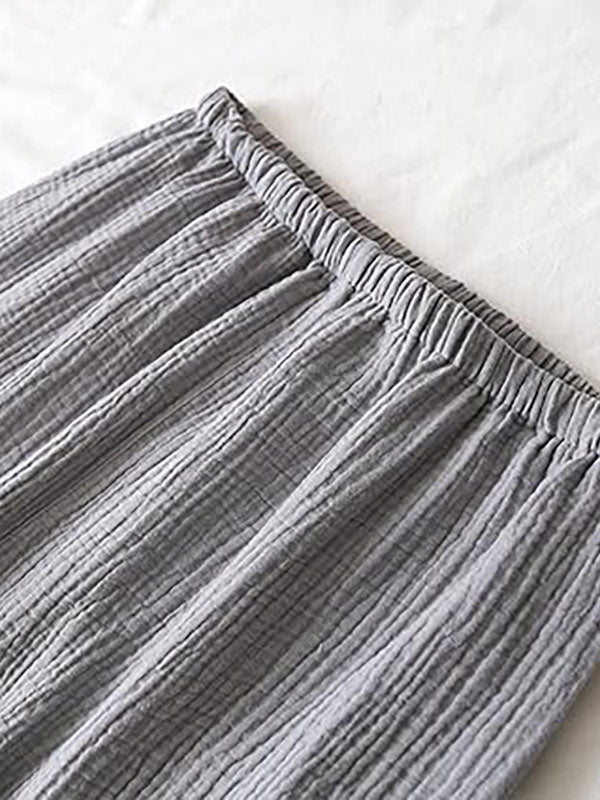 Pyjama En Coton Pour Homme Gris Brume Matinale