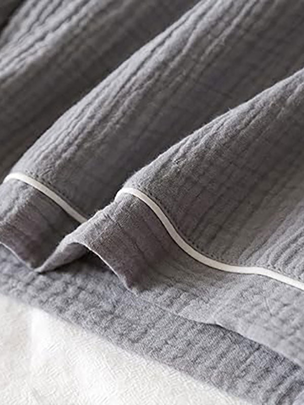 Pyjama En Coton Pour Homme Gris Brume Matinale