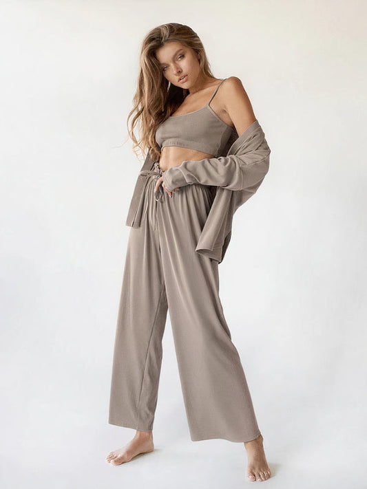 Ensemble Pyjama Pour Femme 3 pièces Café douceur Signature