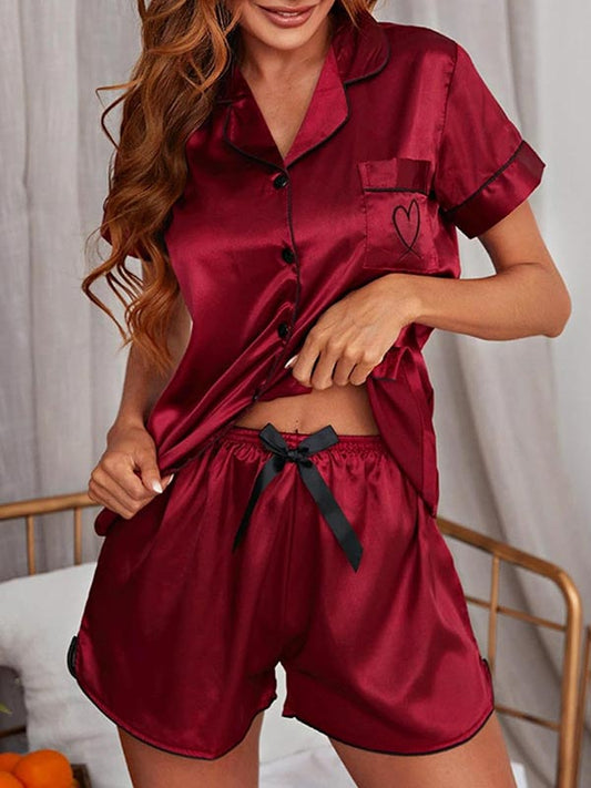 Pyjama en Satin Ivresse D'amour