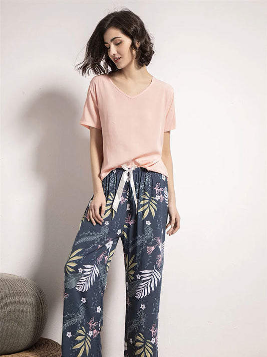Pyjama Pour Femme 2 Pièces | Nuit Fleurie