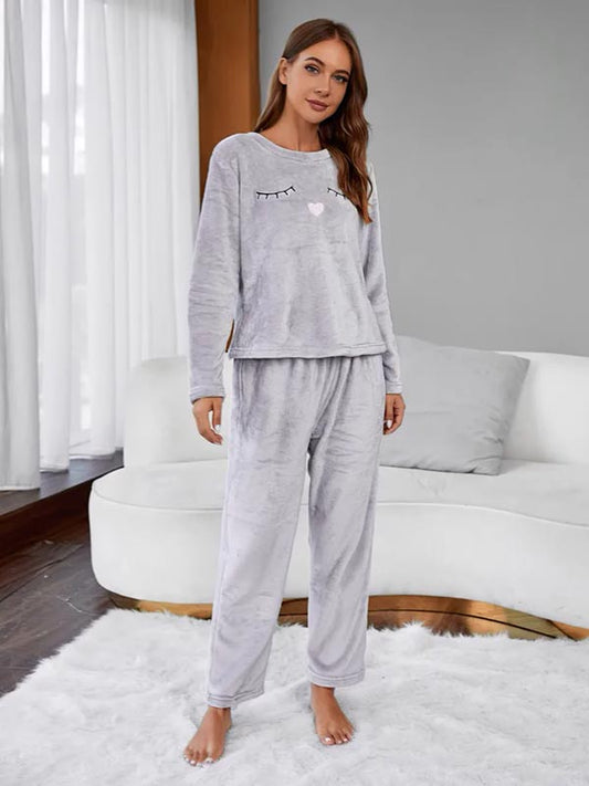 Symphonie Cutie Pyjama Pour Femme Chaud 2 pièces