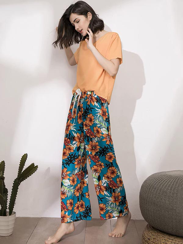 NovaLine Joli Pyjama Pour Femme 2 pièces Sous les Tropiques