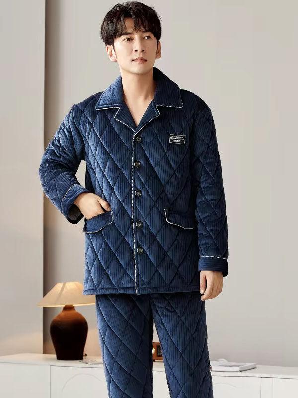 Nuit Polaire | Pyjama Épais D'Hiver Pour Homme