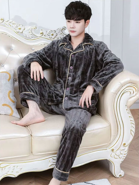 Caresse Arctique Pyjama Pour Homme En Polaire