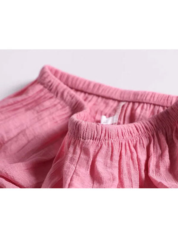 Secret de Lys Pyjama en Lin Rose pour Femme