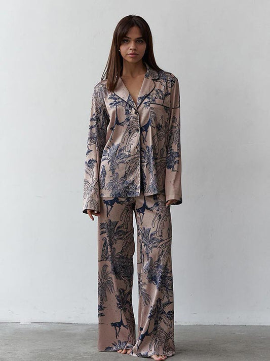 Pyjama en Satin pour Femme 2 pièces Douceur de Lys 