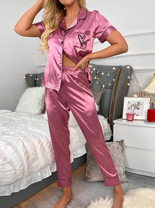 Pyjama en Satin Brume Enchantée
