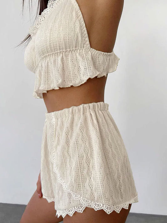 Pyjama Short Pour Femme 2 Pièces Cœur D'Été 