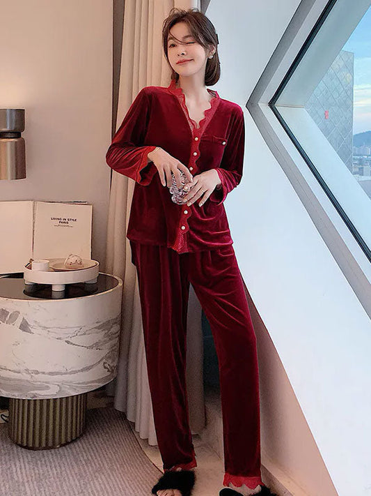 Pyjama Pour Femme en Velours | Voile de Velours