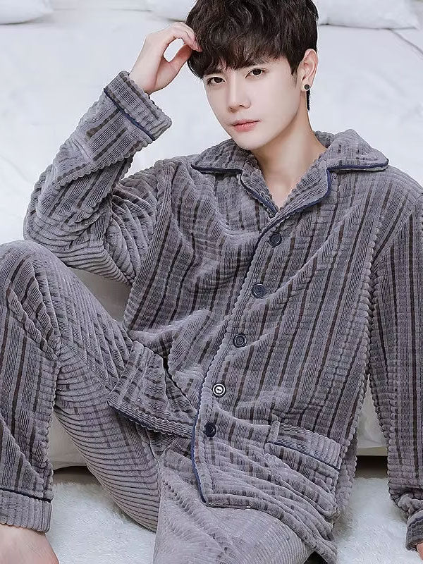 Pyjama d'hiver pour homme Cascade Hivernale