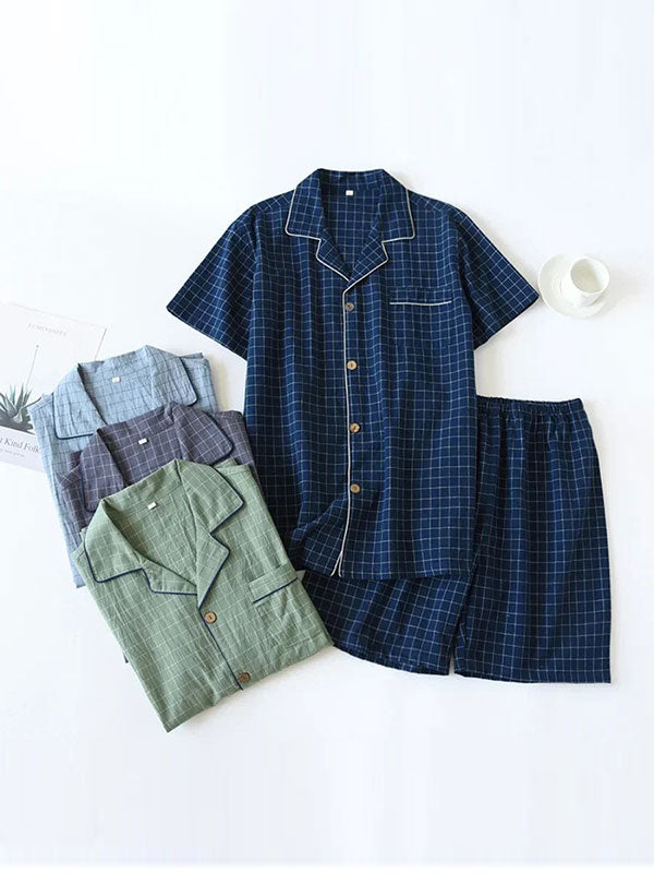 Ensemble Pyjamas Short Pour Homme Brise Marine