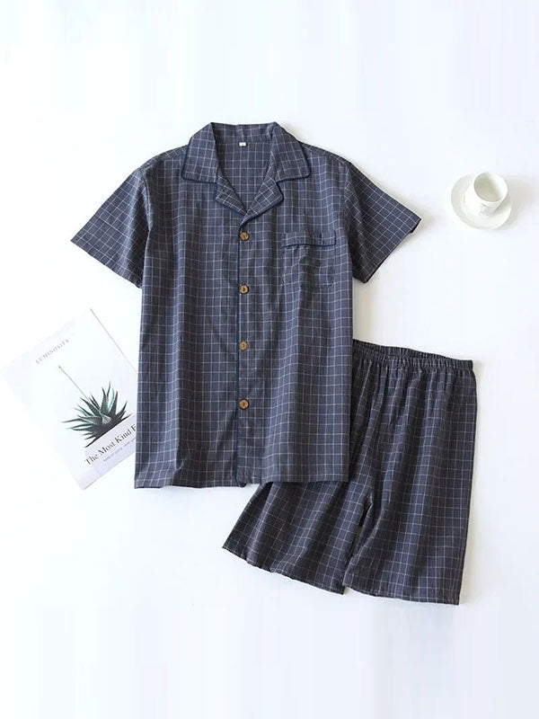 Ensemble Pyjamas Short Pour Homme Brise Marine