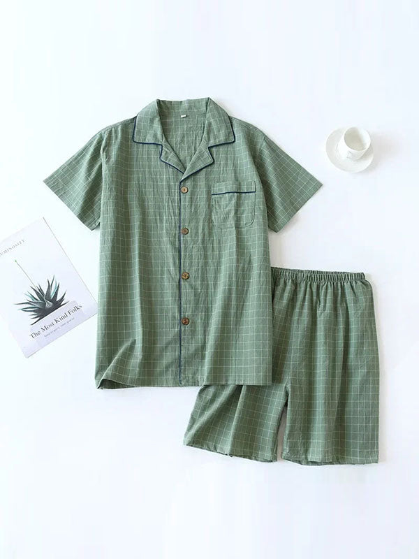 Ensemble Pyjamas Short Pour Homme Brise Marine 