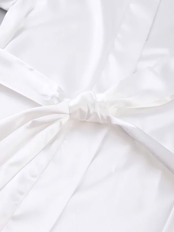 Robe de Chambre Élégante Manches à Fourrures pour Femme Élégance Matinale Signature