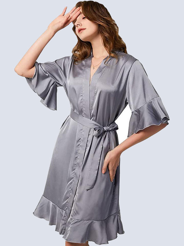 Robe de Chambre en Satin pour Femme Légère | Chaleur de Satin