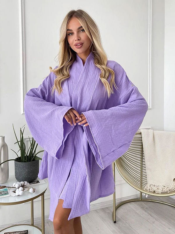Robe de Chambre Élégante Caresse du Matin | Signature