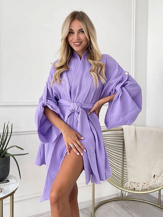 Robe de Chambre Élégante Caresse du Matin | Signature