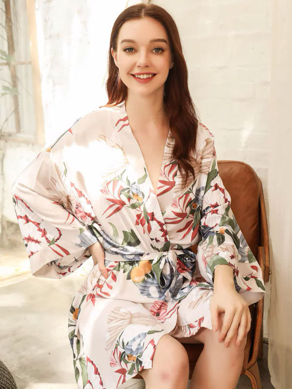 Robe de Chambre en Satin pour Femme | Douce Matinée