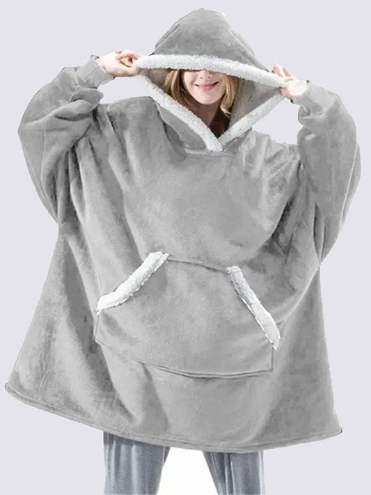 Pull Plaid XXL Gris Clair Signature