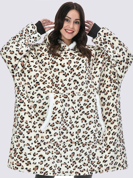 Pull Plaid Leopard à Capuche | Signature