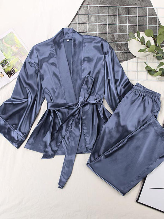 Pyjama En Satin Pour Femme Mystère de Nuit Signature
